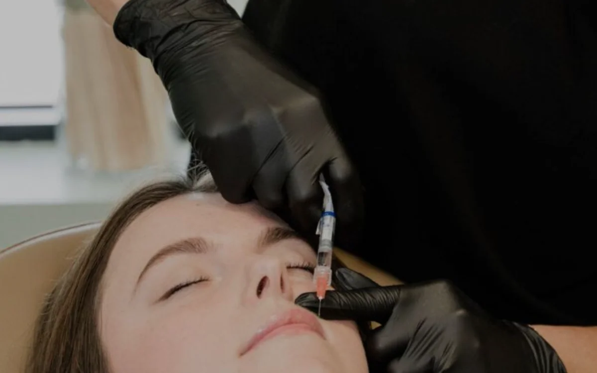 Injectable treatment being administered at The Aesthetic Company in Canton, Michigan