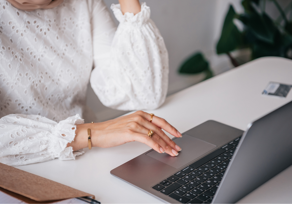 woman researching Botox cost in Canton MI